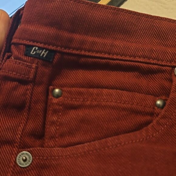 - CITIZENS OF HUMANITY MAROON, DISTRESSED HEM SIZE 26 - Picture 10 of 10